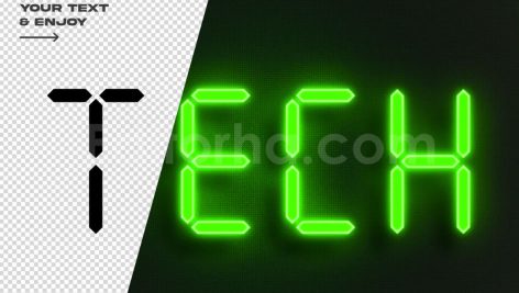 دانلود فایل افکت نور سبز سه بعدی