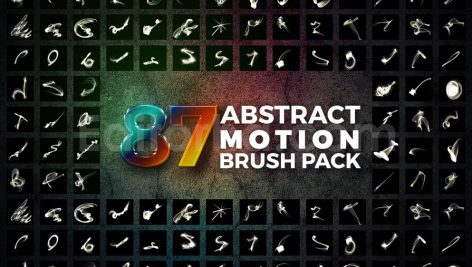دانلود ۸۷ براش فتوشاپ حرکت آبستره Abstract Motion Brush Pack
