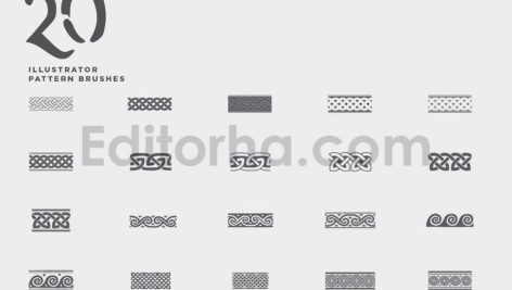 مجموعه وکتور پترن های سلتیک Celtic patterns vector bundle