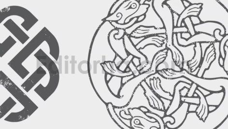 مجموعه وکتور پترن های سلتیک Celtic patterns vector bundle