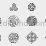 مجموعه وکتور پترن های سلتیک Celtic patterns vector bundle