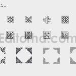مجموعه وکتور پترن های سلتیک Celtic patterns vector bundle