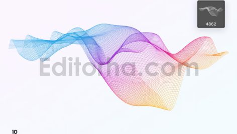 دانلود براش فتوشاپ امواج دیجیتالی Digital Grid Waves Photoshop Brushes