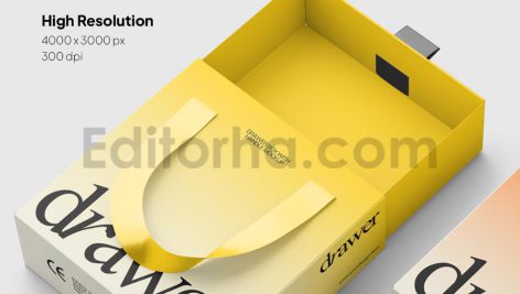 دانلود موکاپ جعبه کشویی Drawer Box Mockup