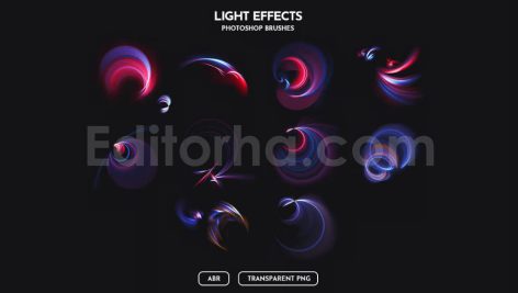 دانلود براش فتوشاپ افکت نور Light Effects Photoshop Brushes