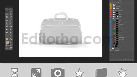 دانلود موکاپ کیف باشگاه Sport Bag Mockup