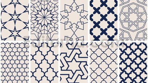 دانلود مجموعه پترن وکتوری اسلیمی