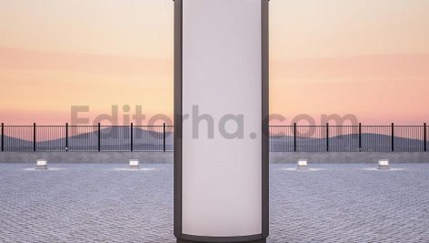 دانلود موکاپ بیلبورد کیوسک تبلیغاتی