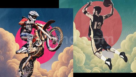 دانلود افکت عکس هافتون Halftone Poster Photo Effect