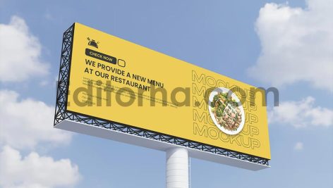 دانلود بیلبورد خیابانی - Billboard Mockup 4