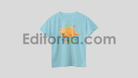 موکاپ تی‌شرت بچه‌گانه Kids T-Shirt Mockup3