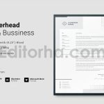 دانلود فایل لایه باز سربرگ Letterhead Template