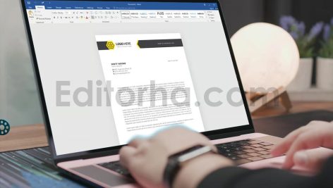 دانلود فایل لایه باز سربرگ Letterhead Template