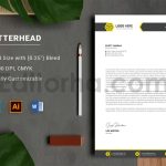 دانلود فایل لایه باز سربرگ Letterhead Template