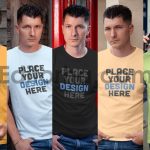 موکاپ تی‌شرت مردانه Men's T-shirt Mock-up2