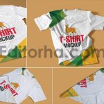 موکاپ تی‌شرت یقه گرد Round-Neck T-Shirt Mockups1