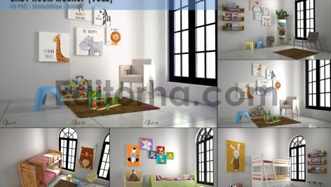 موکاپ اتاق کودک1