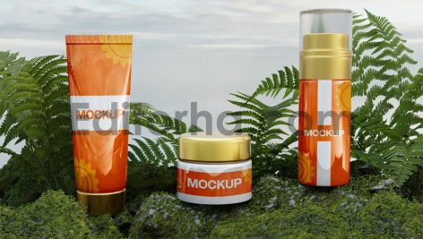 موکاپ محصولات آرایشی