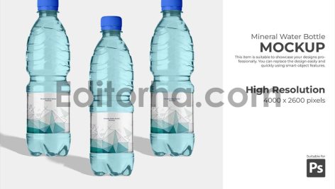 موکاپ بطری آب معدنی
