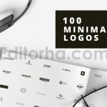 دانلود فایل لایه باز پک 100طرح لوگو مینیمال 100 Minimal Logos