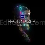 دانلود پروژه آماده افترافکت: افکت متحرک پیکسلی دیجیتال Photo Digital Animator