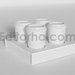 دانلود موکاپ لیوان کاغذی و نگهدارنده