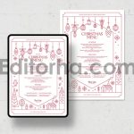 فایل لایه باز منوی کریسمس3