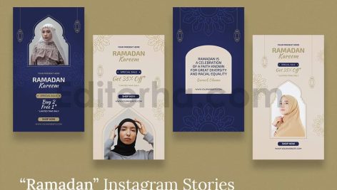 دانلود مجموعه لایه باز قالب اینستاگرام فروش ماه رمضان