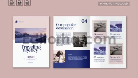 فایل لایه باز کاتالوگ آژانس مسافرتی1