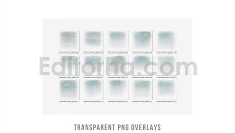 دانلود افکت عکس زیر آب Underwater effect photo overlays transparent PNG
