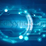 دانلود بک گراند انتزاعی (فناوری پیشرفته) با رنگ‌ آبی