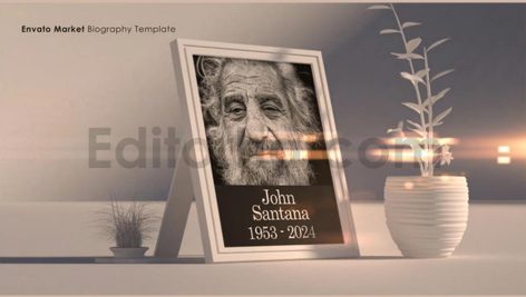 دانلود پروژه آماده افترافکت: اینترو درگذشتگان همراه با موسیقی Biography