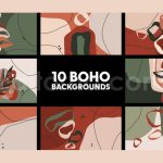 دانلود پروژه آماده افترافکت: بک گراند آبرنگی سبک بوهو Boho Backgrounds