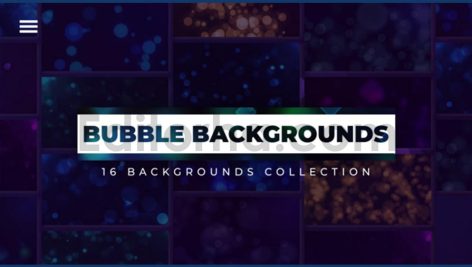 دانلود پروژه آماده افترافکت: 16 بک گراند حباب متحرک Bubble Backgrounds