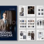دانلود فایل لایه باز کاتالوگ پوشاک مردانه Menswear Catalog Template