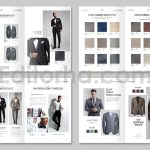 دانلود فایل لایه باز کاتالوگ پوشاک مردانه Menswear Catalog Template