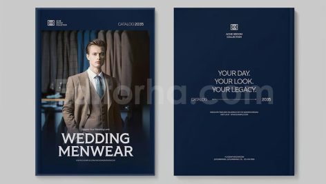 دانلود فایل لایه باز کاتالوگ لباس مردانه Menswear Catalog Template