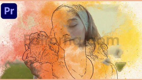 دانلود پروژه آماده پریمیر: اسلایدشو نقاشی خاطرات Paint Memories Slideshow