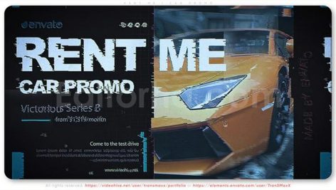 دانلود پروژه آماده افترافکت: تبلیغ اجاره خودرو Rent Me - Car Promo