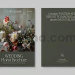 دانلود فایل لایه باز کاتالوگ دسته گل عروس Wedding Florist Brochure Template
