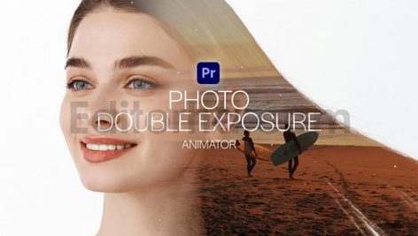 photo double exposure animator for premiere pro