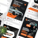 دانلود فایل لایه باز پست اینستاگرام اجاره ماشین