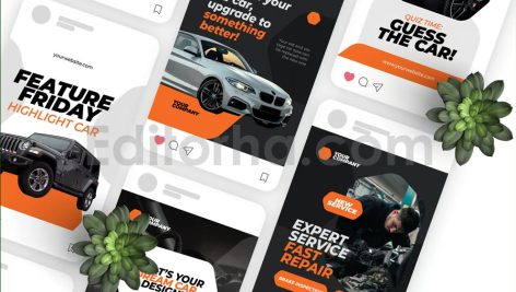 دانلود فایل لایه باز پست اینستاگرام اجاره ماشین