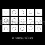 دانلود ۱۵ براش‌ رینگ لایت (افکت حلقه نور) Ring light photoshop brushes