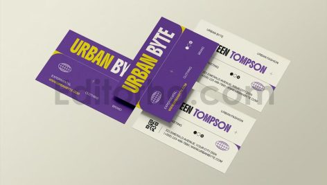 دانلود فایل لایه باز کارت ویزیت حرفه ای Urban Byte - Business Card