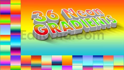 36 neon gradients photoshop
