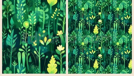 دانلود ۱۲ پترن جنگلی خاص و زیبا Seamless Forest Patterns