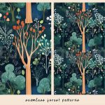 دانلود 12 پترن جنگلی خاص و زیبا Seamless Forest Patterns