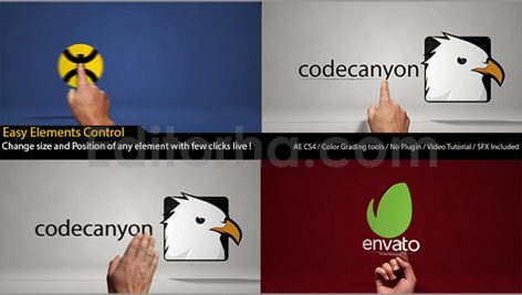 Classic Hands Logo Reveal Intro