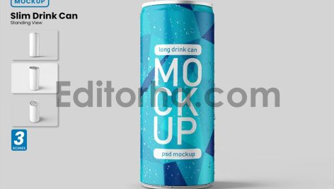 Long Drink Can Mockup - Standing View1